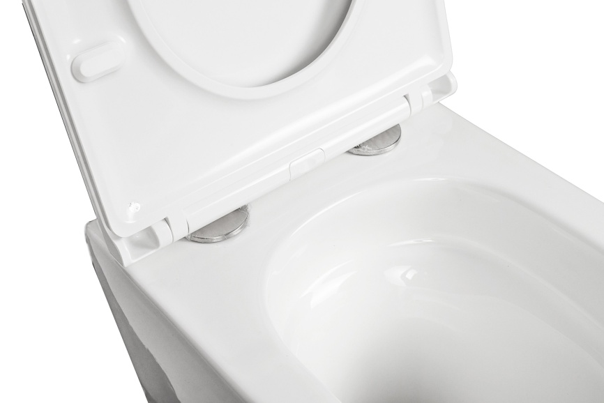 Унитаз подвесной AQUA NERO БИТТ 340х490х365 безободковый, слив скрытый "Торнадо", с быстросъемным си фото 11