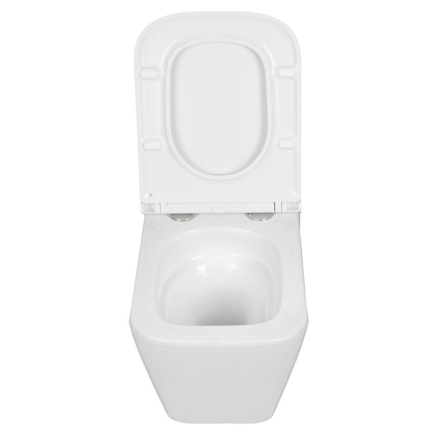 Унитаз подвесной AQUA NERO БИТТ 340х490х365 безободковый, слив скрытый "Торнадо", с быстросъемным си фото 5