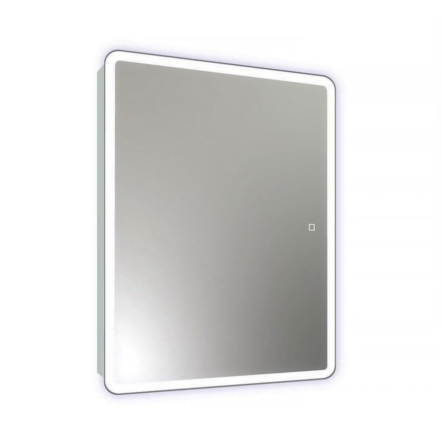 Зеркало-шкаф AQUA NERO Фламенко 60, 600х800 универсальная ориентация, LED-подсветка, сенсорный выклю фото 1