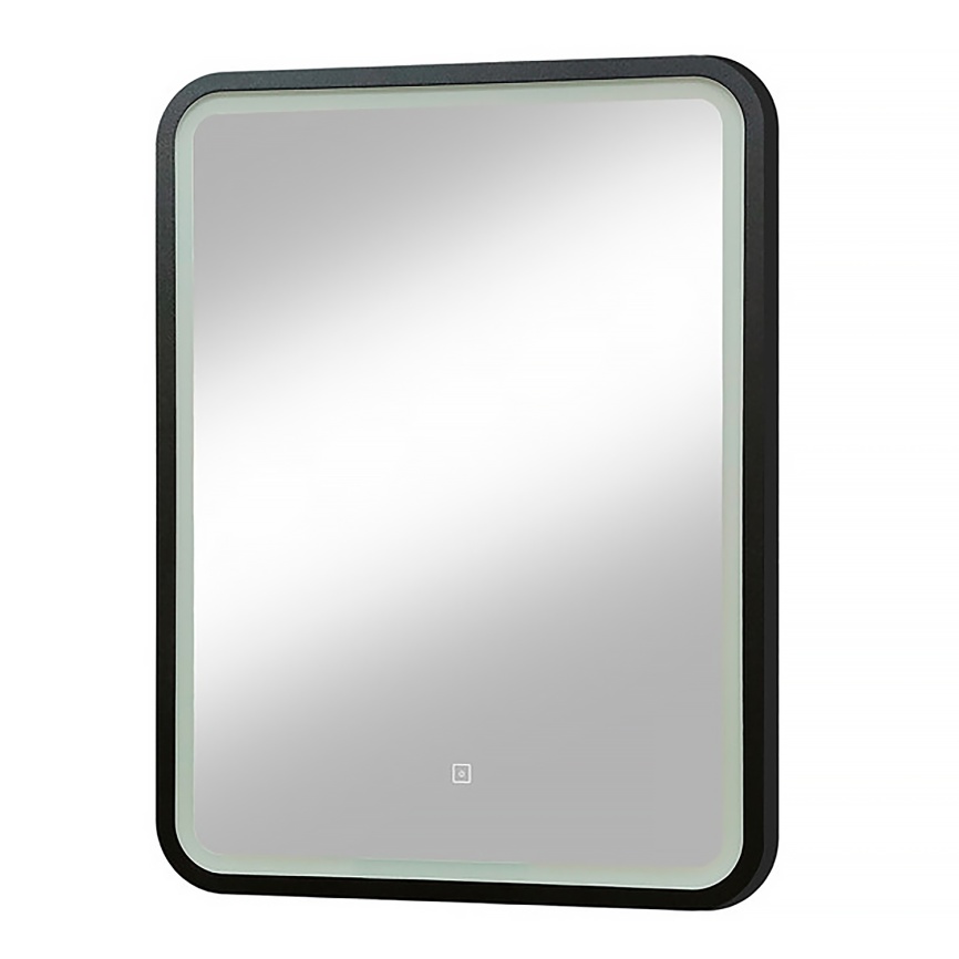 Зеркало AQUA NERO Мамбо-лофт 600х800 LED-подсветка, сенсорный выключатель с функцией диммера, черный фото 4