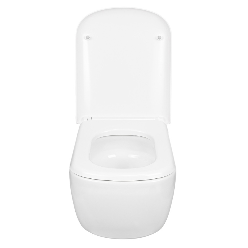 Унитаз подвесной AQUA NERO SOLANA 360х510х365 безободковый, слив скрытый "Торнадо", с быстросъемным  фото 4