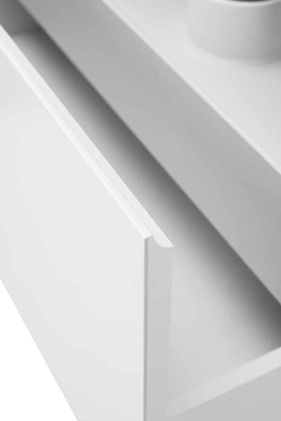 Комплект AQUA NERO Ненси 100 подвесная тумба с раковиной ASTI-100, покрытие эмаль, белый матовый фото 6