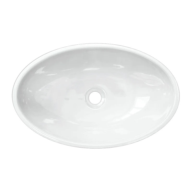 Раковина накладная SANITA LUXE Ringo 53 санфарфор, белый фото 4