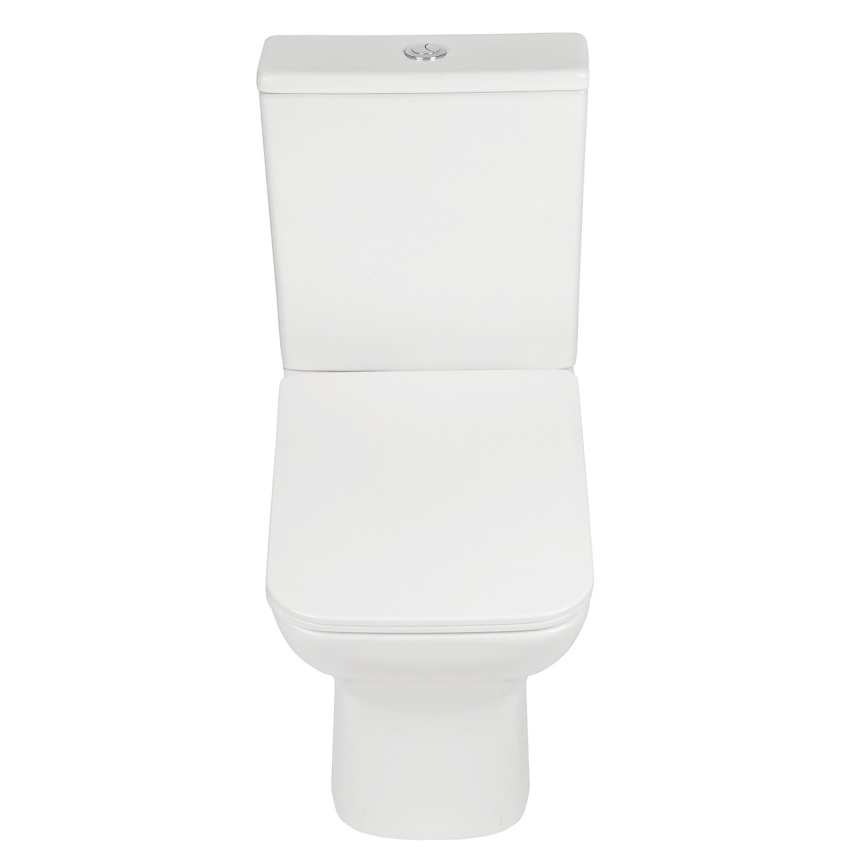 Унитаз-компакт AQUA NERO STONE 360х620х800 безободковый, с быстросъемным сиденьем микролифт, белый фото 5