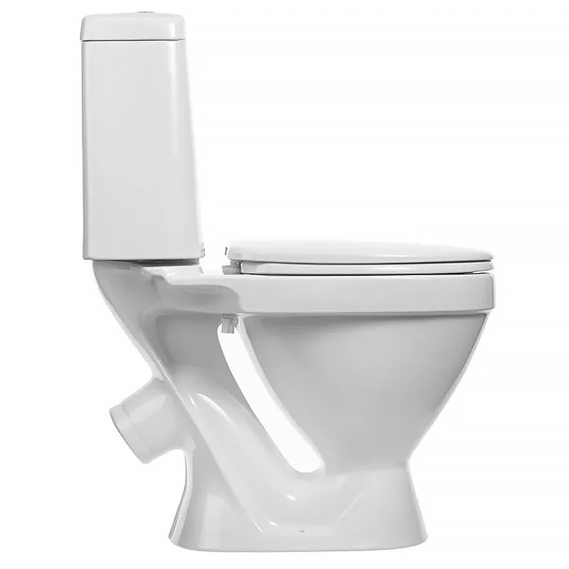 Унитаз-компакт Sanita Лада стандарт 340х625х780 напольный, 1- режимный слив, в комплекте с сиденьем  фото 2