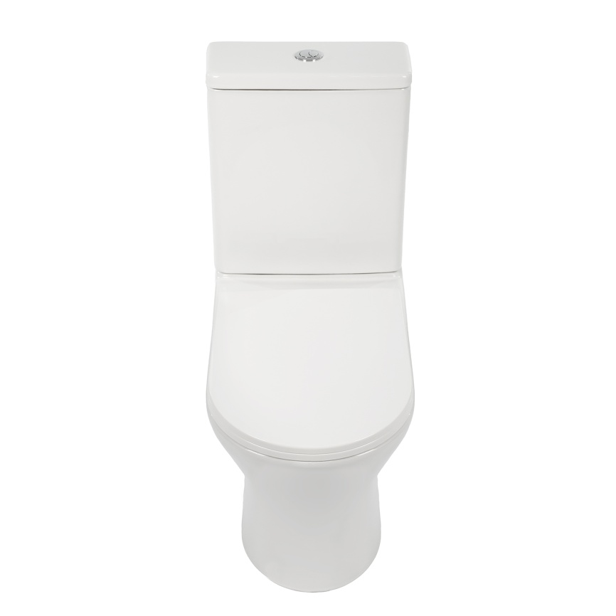 Унитаз-компакт AQUA NERO ЛИНК 350х665х830 безободковый, слив "Торнадо", с быстросъемным сиденьем мик фото 4