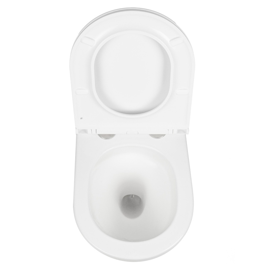 Унитаз подвесной AQUA NERO БЛУМ 360х495х390 безободковый, слив скрытый "Торнадо", с быстросъемным си фото 10