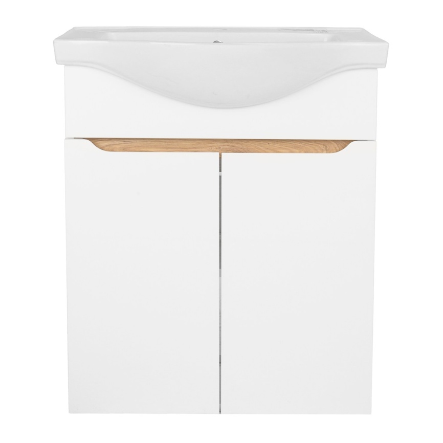 Комплект AQUA NERO Келли 55Н 550х450х870 напольная тумба с раковиной Edra Classic 55, покрытие эмаль фото 5