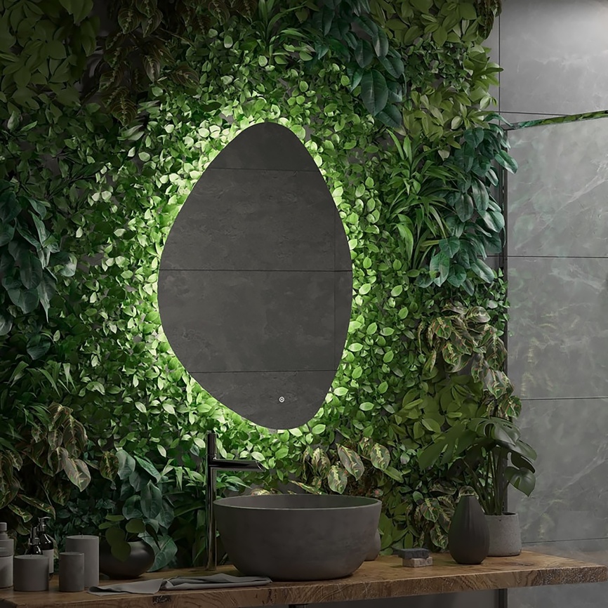 Зеркало AQUA NERO Амадеус-ТХ 1000х30х700, LED-подсветка, сенсорный выключатель с функцией диммера фото 8