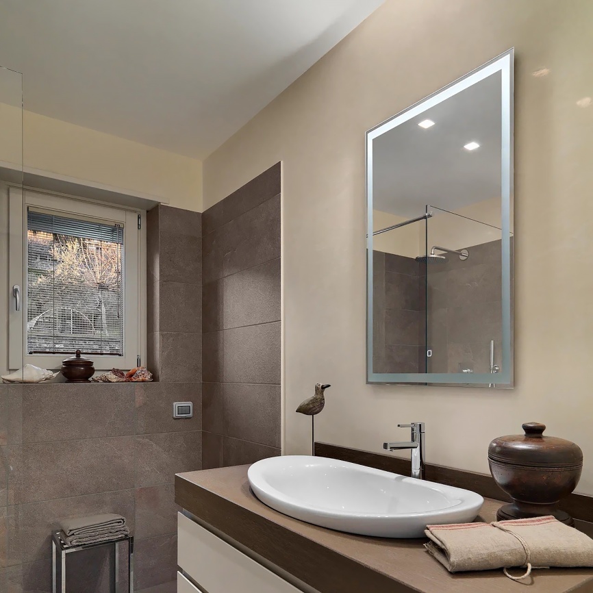 Зеркало AQUA NERO Фанк 600х800 LED-подсветка, сенсорный выключатель с функцией диммера фото 3