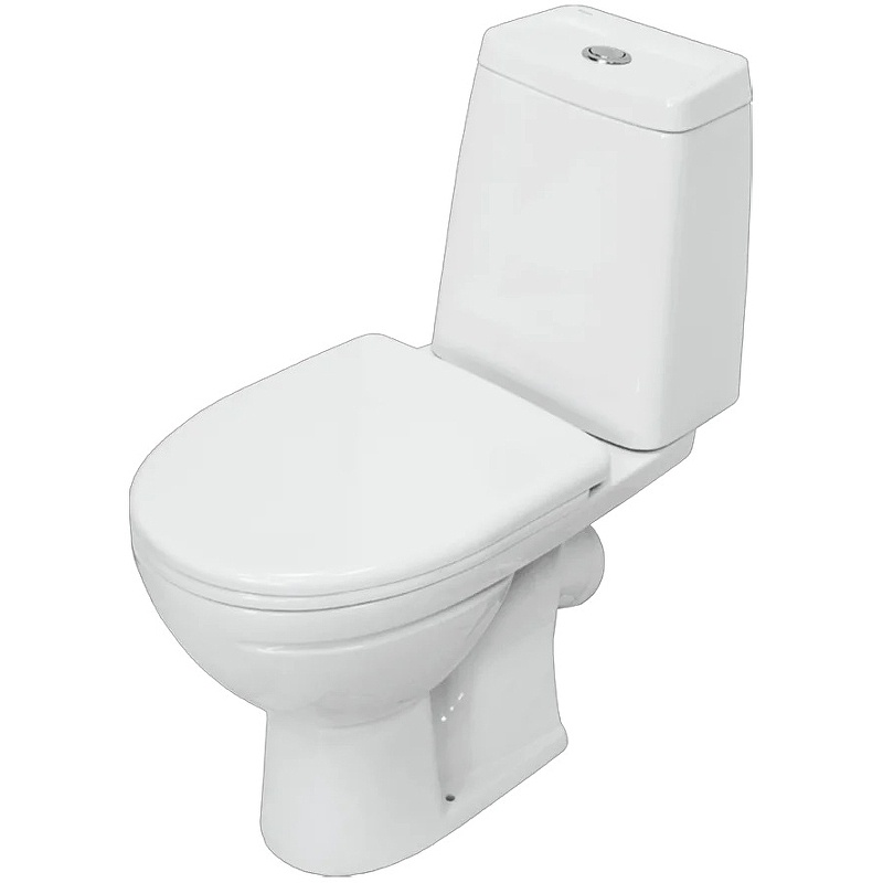 Унитаз-компакт Sanita Марс комфорт 338х645х760 напольный, безободковый, в комплекте с сиденьем микро фото 2