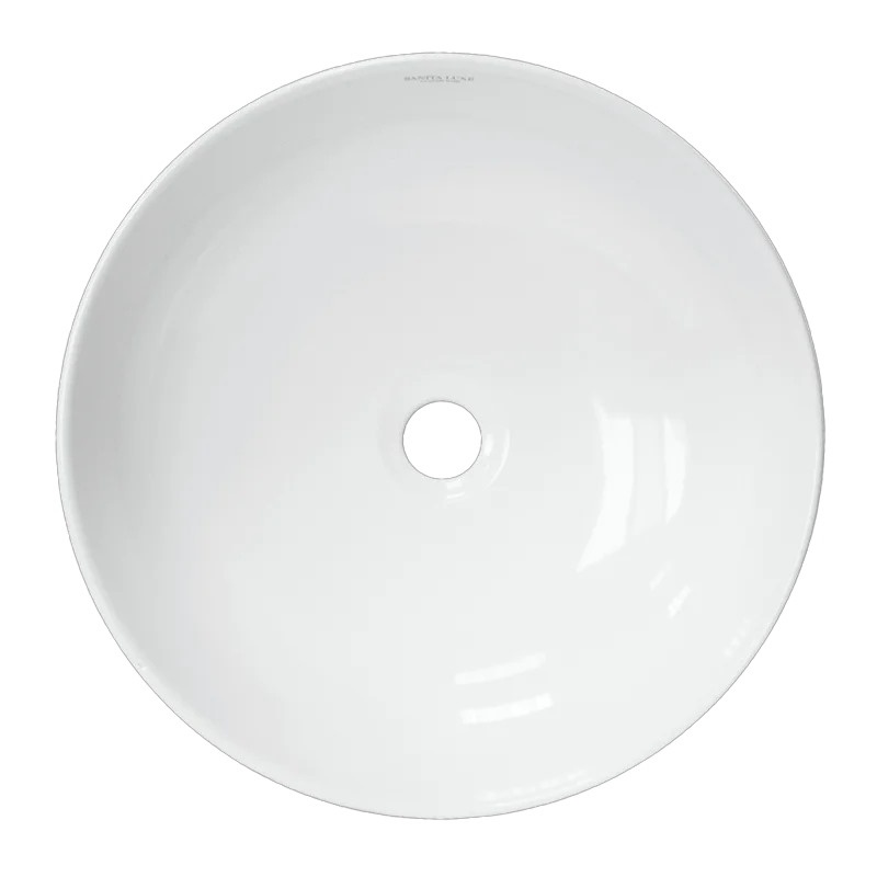 Раковина накладная SANITA LUXE Бест Слим 40 санфарфор, белый фото 2