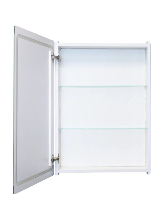 AQUA NERO Зеркало-шкаф Фламенко 50х70, механический выключатель (универсальное) фото 2