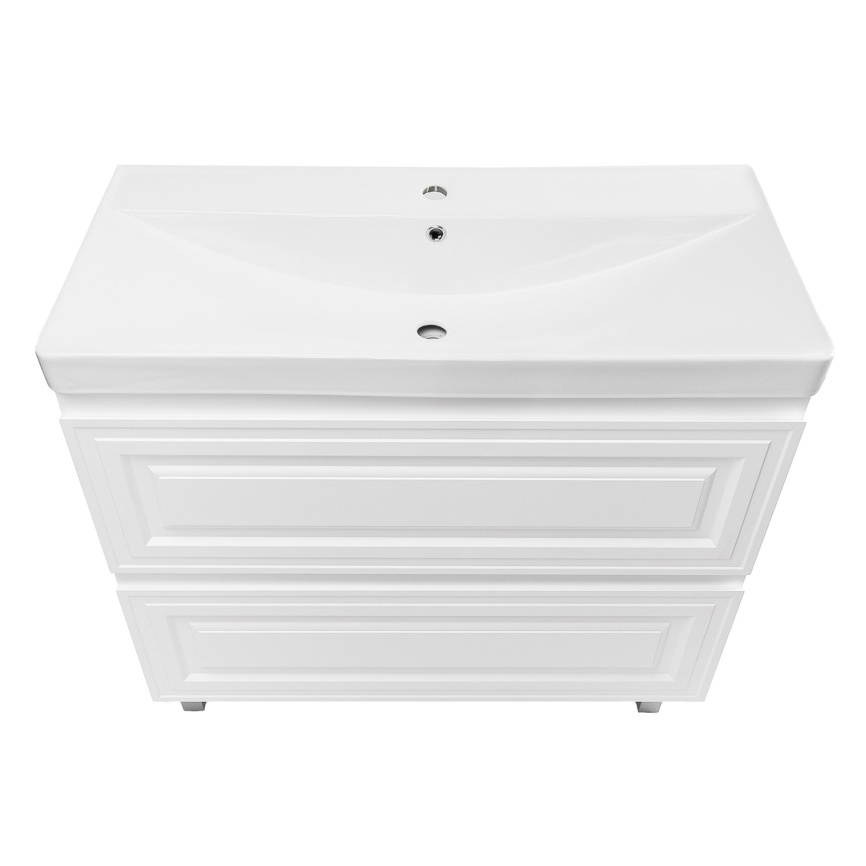 Комплект AQUA NERO Элен 80 815х480х890 напольная тумба с раковиной АСТИ-80, покрытие эмаль, белый ма фото 4