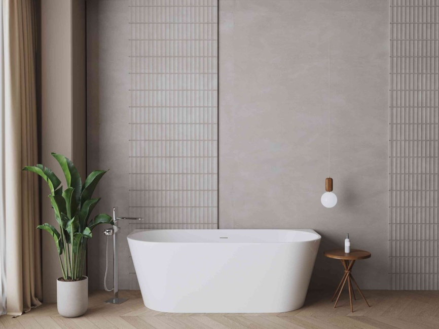 ДЕА Ванна акриловая пристенная 1700*800*580, белый фото 4