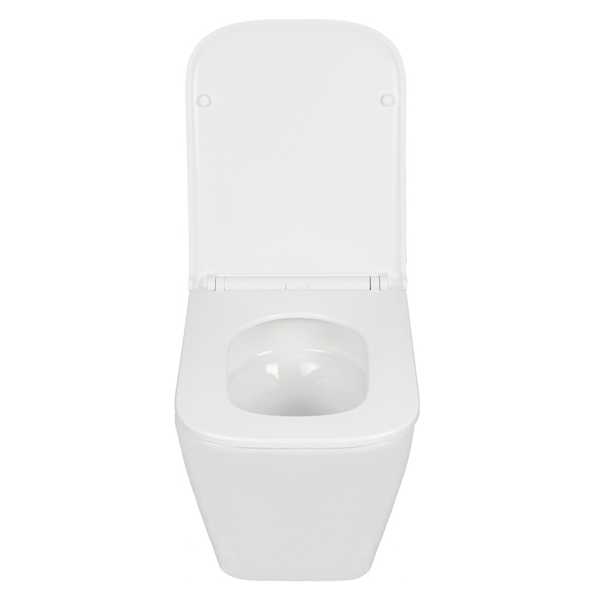 Унитаз подвесной AQUA NERO БИТТ 340х490х365 безободковый, слив скрытый "Торнадо", с быстросъемным си фото 4