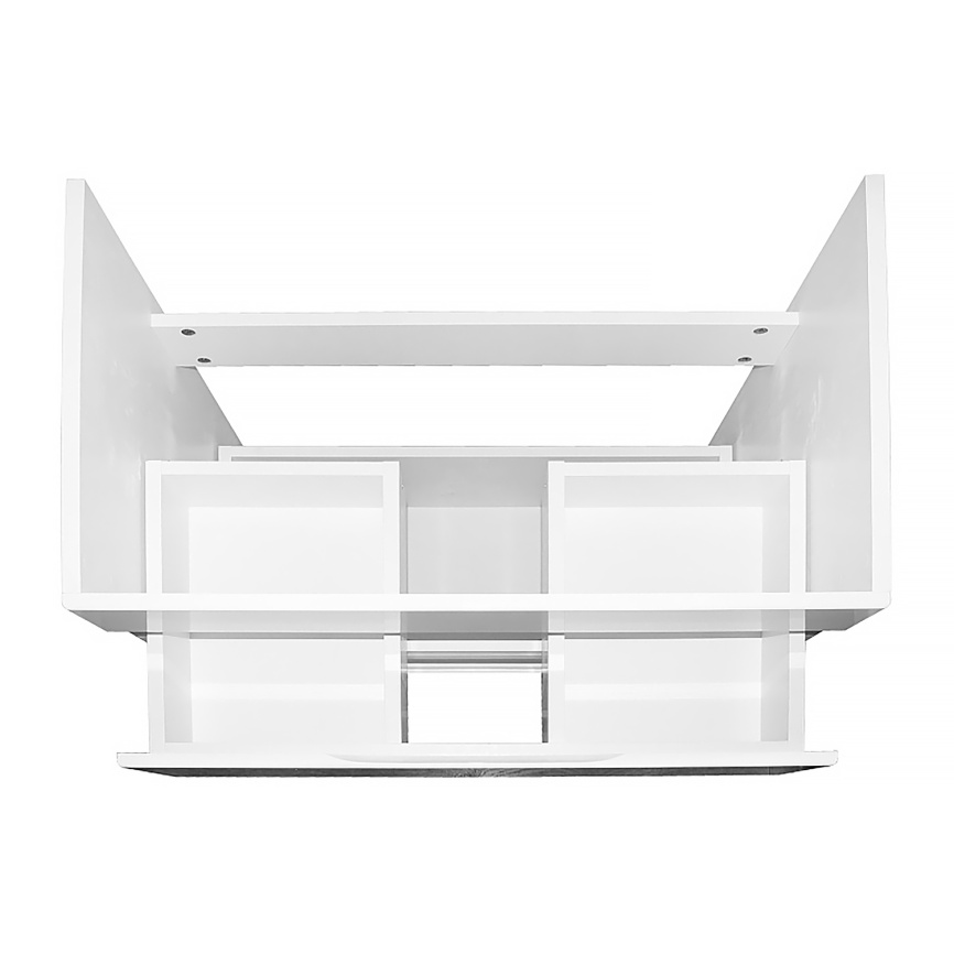 Комплект AQUA NERO Эстелла 70-2Н напольная тумба с раковиной Астория-70, покрытие эмаль, белый глянц фото 4