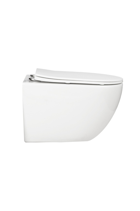 Унитаз подвесной AQUA NERO NAVI 360х520х360 безободковый, слив "Торнадо", с быстросъемным сиденьем м фото 6