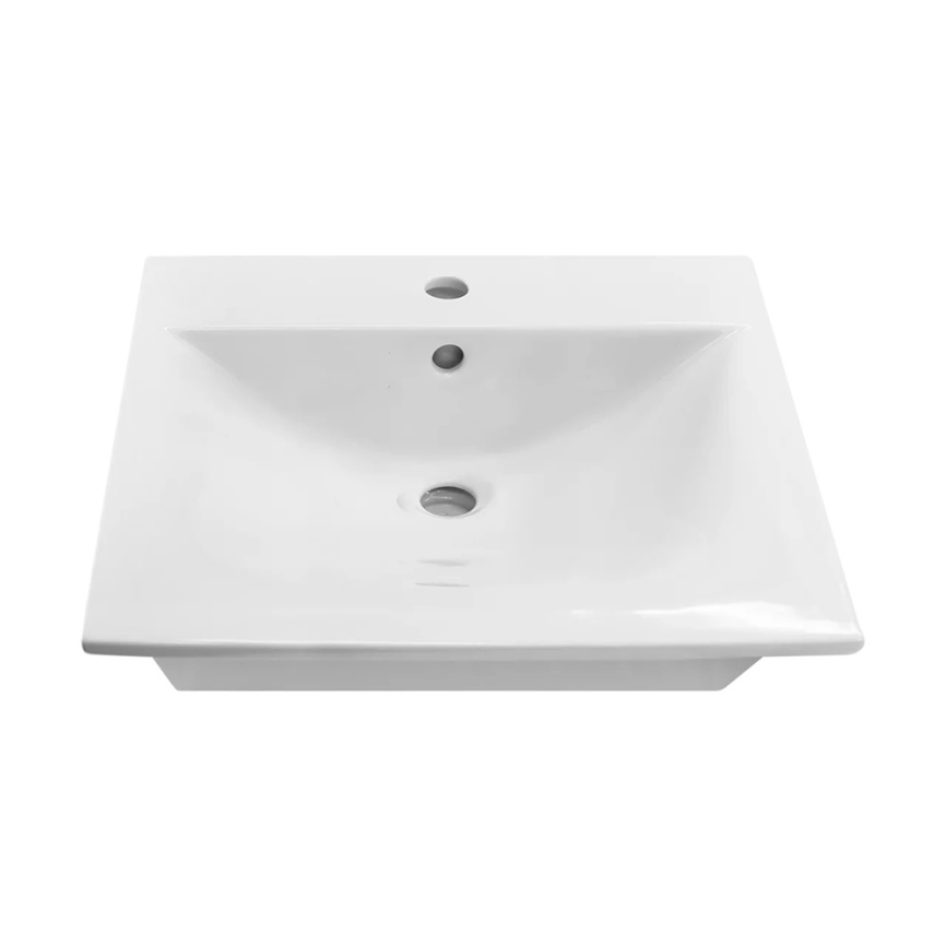 Раковина мебельная SANITA LUXE Бриз 60 санфарфор, белый фото 3