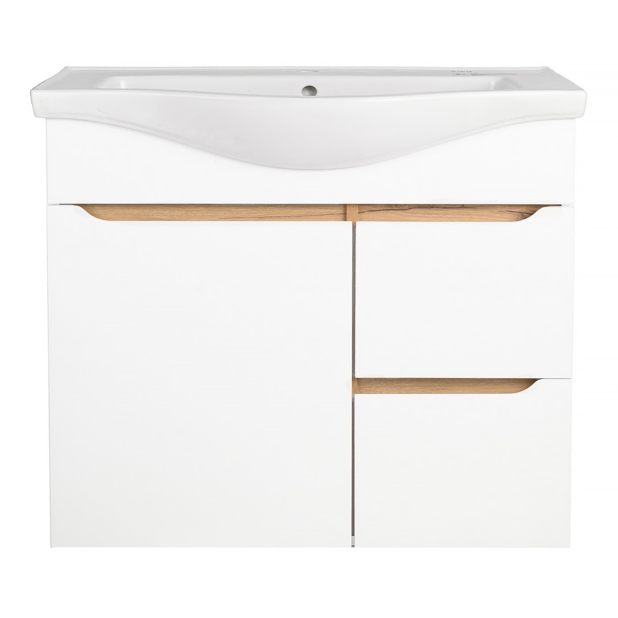 Комплект AQUA NERO Келли 80Н 800х450х870 напольная тумба с раковиной Edra Classic 80, покрытие эмаль фото 5