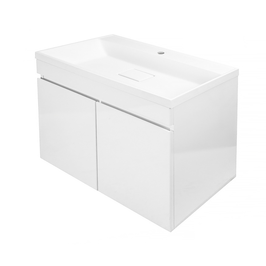 Комплект AQUA NERO Сабина 80Н 800х360х850 напольная тумба с раковиной Классика Слим 80*36 см, покрыт фото 3