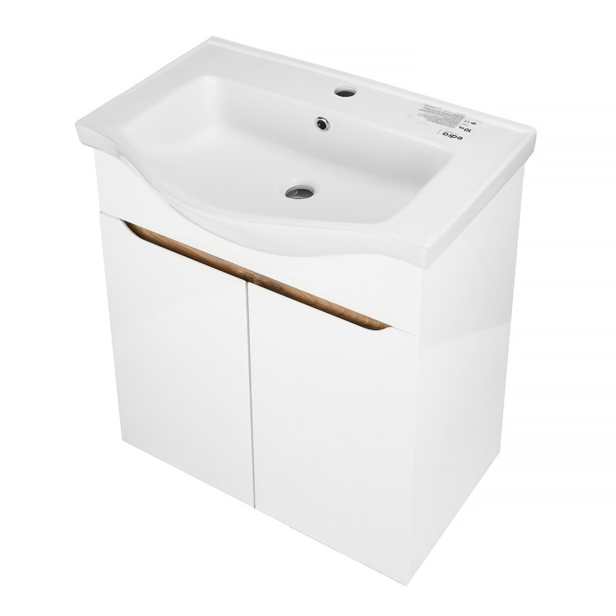 Комплект AQUA NERO Келли 55Н 550х450х870 напольная тумба с раковиной Edra Classic 55, покрытие эмаль фото 2