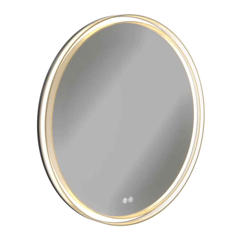 AQUA NERO Зеркало d800(круглое)сенсорный выключ.,подогрев,подсветка (теплая,нейтральная,холодная) фото 5