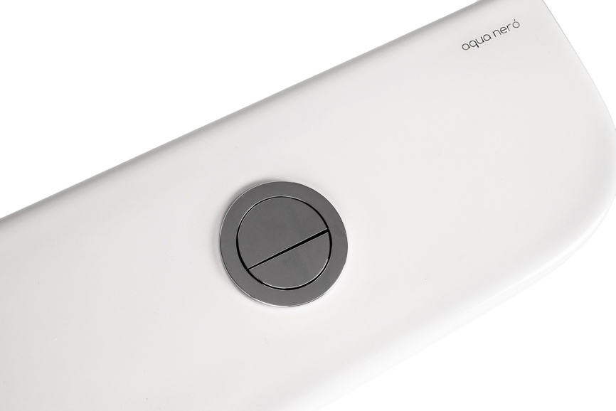 Унитаз-компакт AQUA NERO ARETA 385х615х805 безободковый, слив скрытый "Торнадо", с быстросъемным сид фото 14