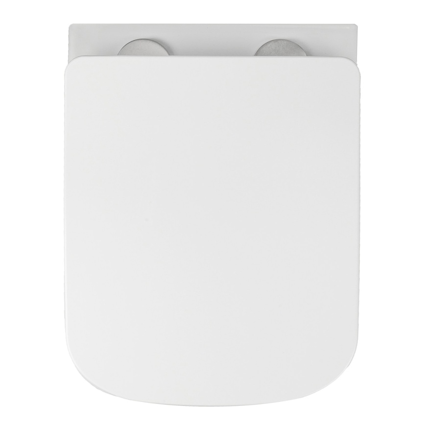 Унитаз подвесной AQUA NERO IRON 360х490х360 безободковый, с быстросъемным сиденьем микролифт, белый фото 12