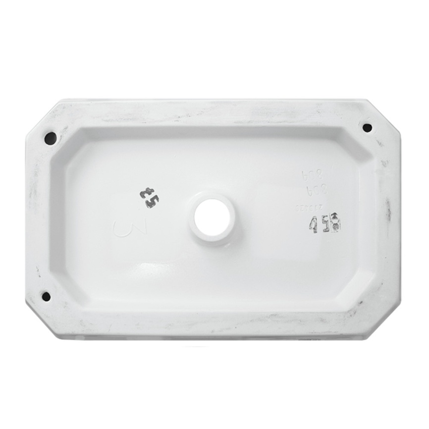 Раковина накладная SANITA LUXE Line 55 санфарфор, белый фото 4