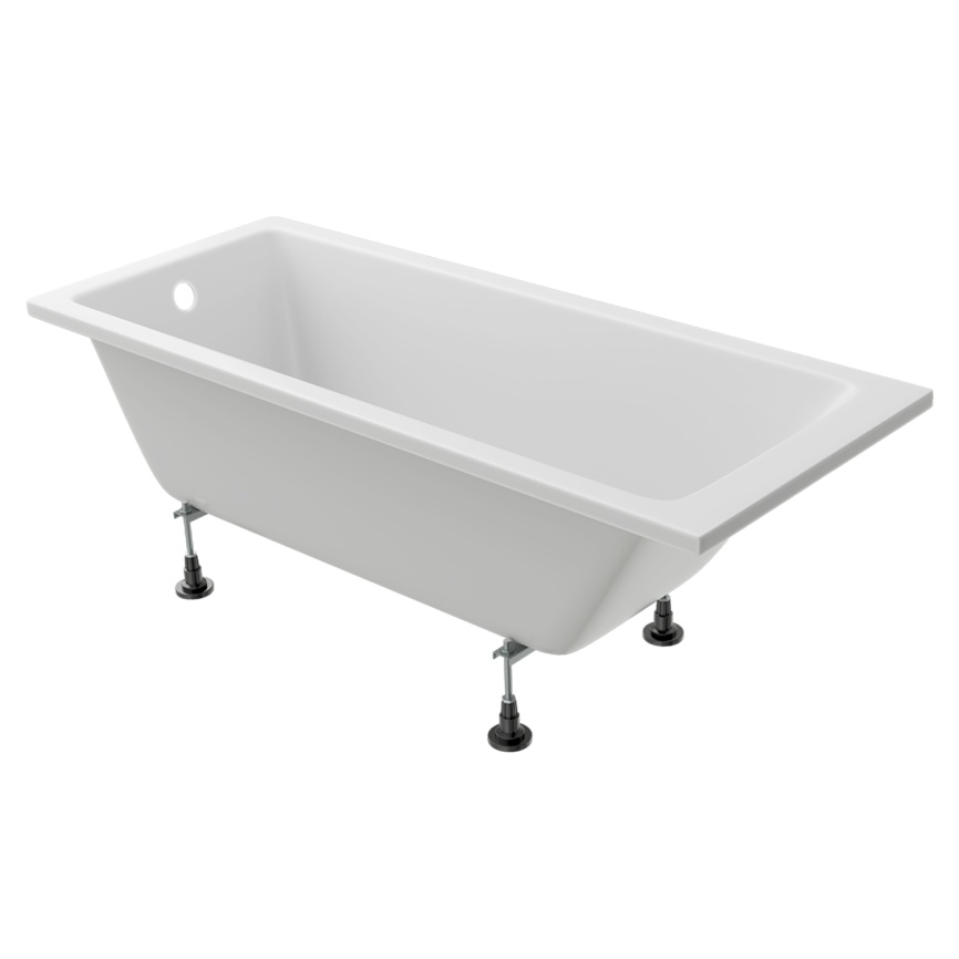 Ванна акриловая VENTO ITALY НОВАРО ЛА/NOVARO LA 1500х700х458 прямоугольная, без каркаса и панели, бе фото 3