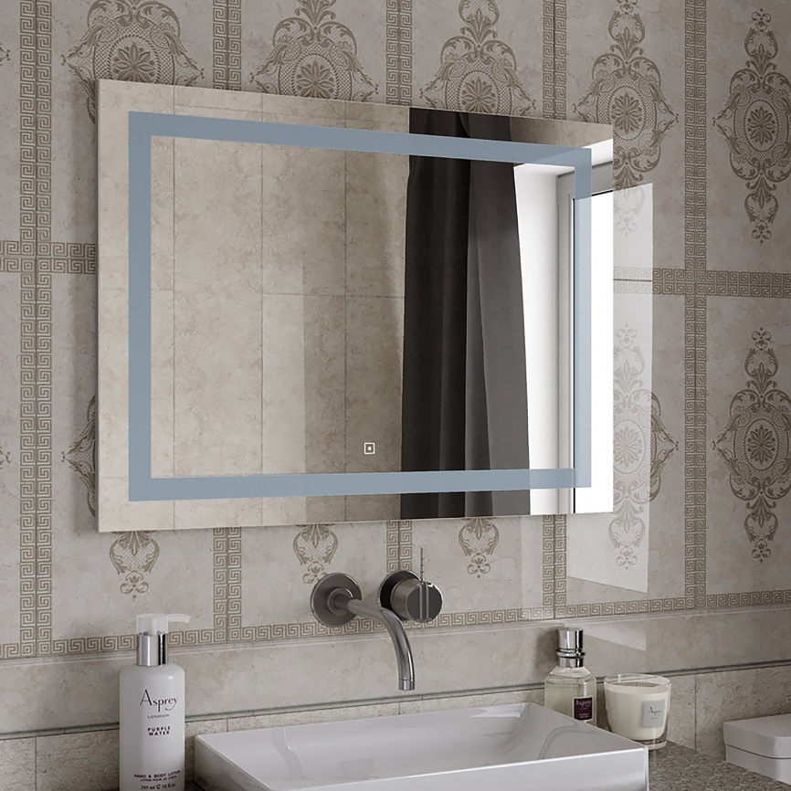 Зеркало AQUA NERO Диско 800х600 LED-подсветка, сенсорный выключатель с функцией диммера фото 9