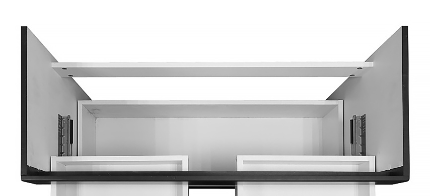 Комплект AQUA NERO Эстелла 100-2Н напольная тумба с раковиной Classic-100, покрытие эмаль, графит фото 6