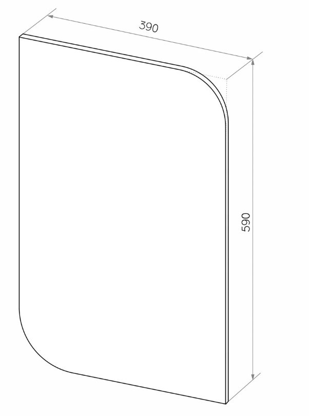 Зеркало AQUA NERO Каприз 400х600 подвесное, прямоугольное фото 3