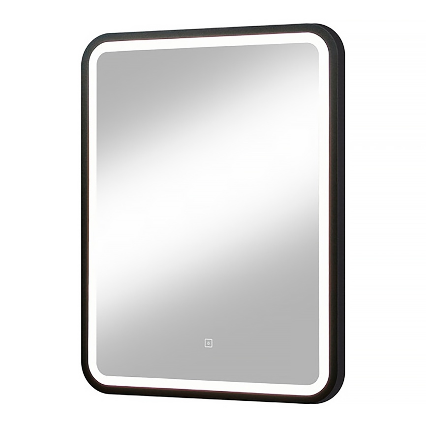 Зеркало AQUA NERO Мамбо-лофт 600х800 LED-подсветка, сенсорный выключатель с функцией диммера, черный фото 3