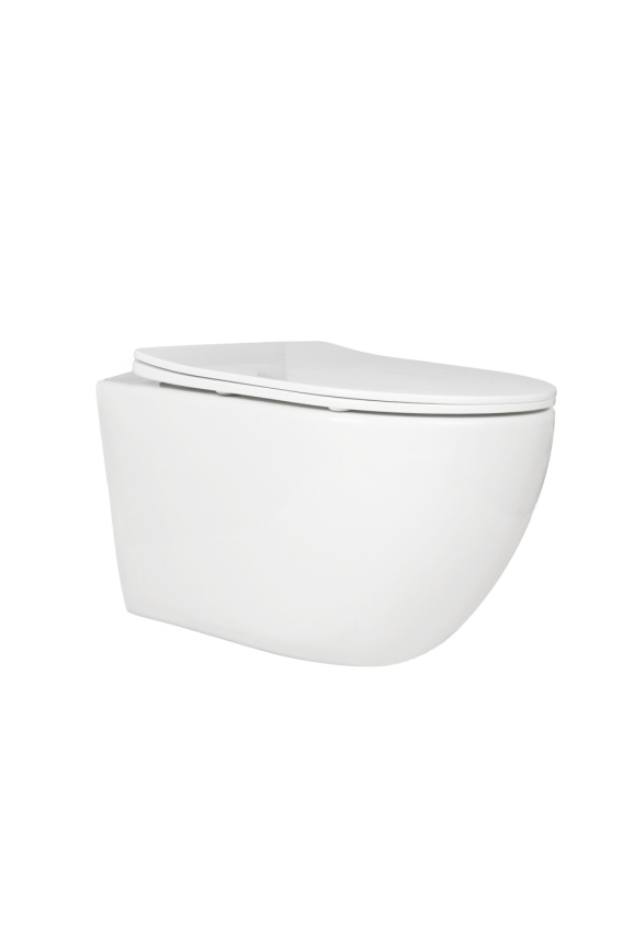 Унитаз подвесной AQUA NERO NAVI 360х520х360 безободковый, слив "Торнадо", с быстросъемным сиденьем м фото 2