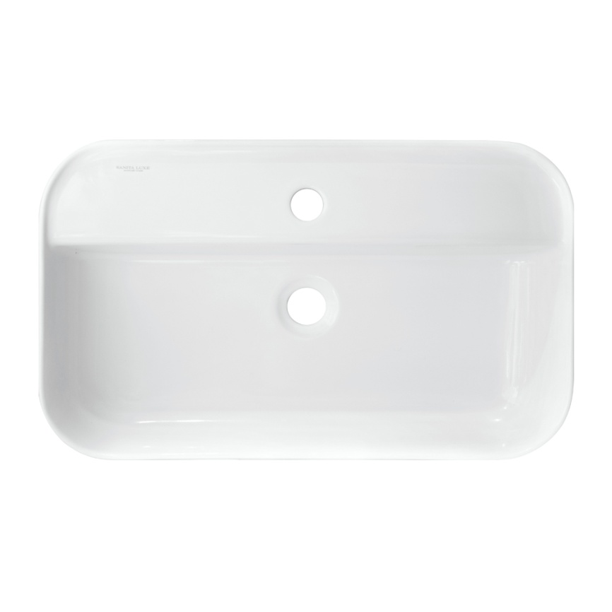 Раковина накладная SANITA LUXE Infinity 60 Shelf санфарфор, белый фото 3