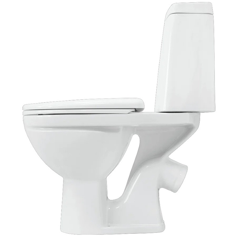 Унитаз-компакт Sanita Марс комфорт 338х645х760 напольный, безободковый, в комплекте с сиденьем микро фото 4