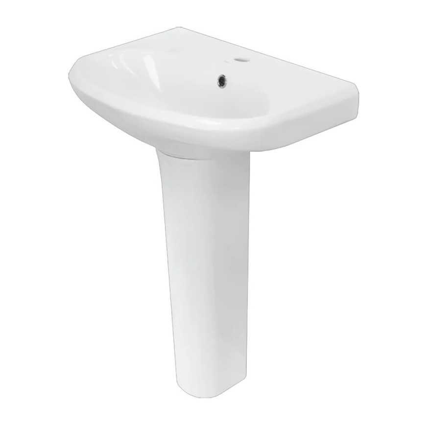 Раковина подвесная SANITA Самарский 87 санфарфор, белый фото 4