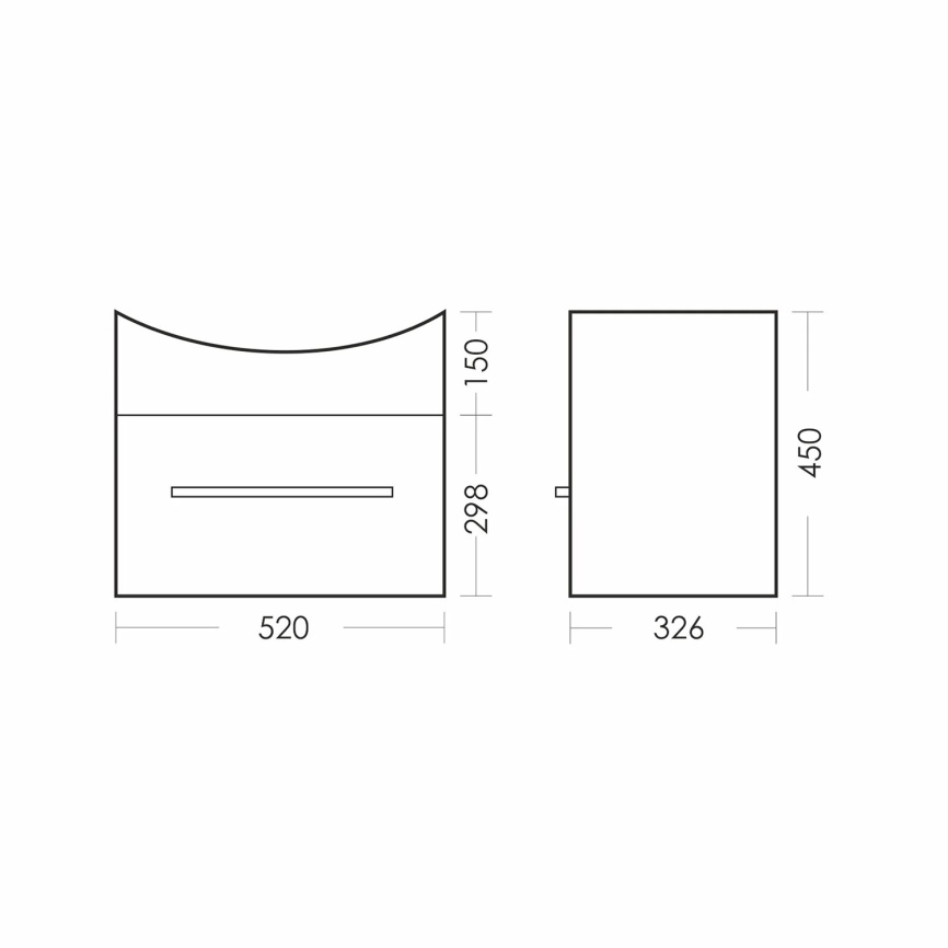 Комплект SANITA Лидер 01подвесная тумба с раковиной Реал 56, покрытие пленка ПВХ, белый глянец фото 9