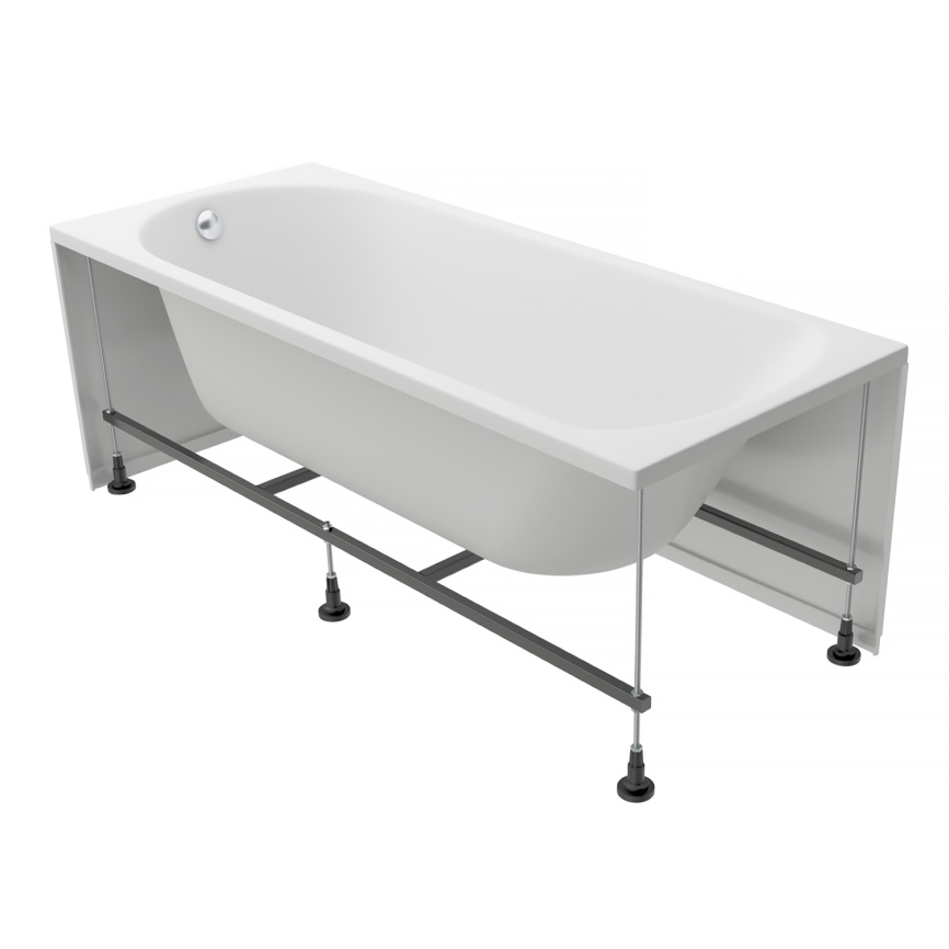 Ванна акриловая VENTO ITALY ДИОНА ЛА/DIONA LA 1800х800х430 прямоугольная, без каркаса и панели, белы фото 2