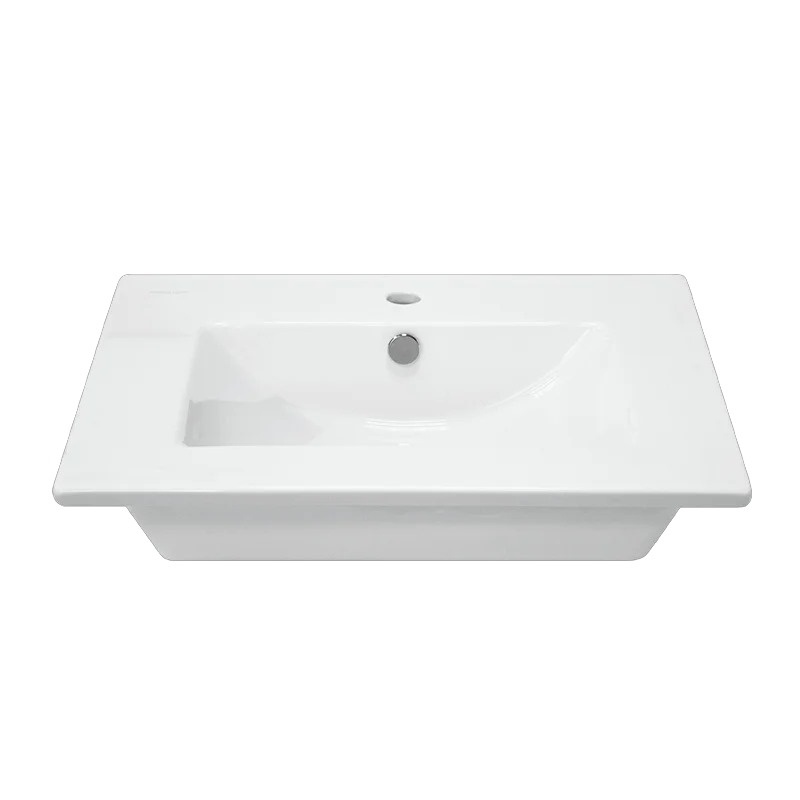 Раковина мебельная SANITA LUXE Quadro 60 санфарфор, белый фото 1
