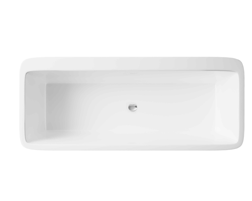 РОДОС Ванна акриловая пристенная 1700*800*580, белый фото 7