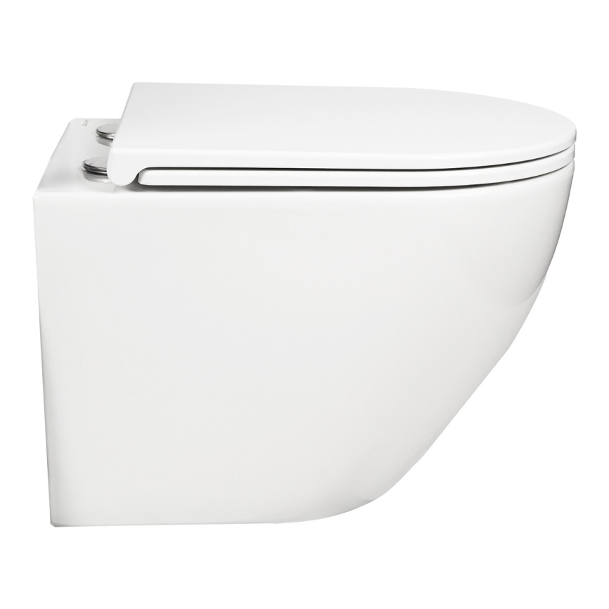 Сет AQUA NERO инсталляция+унитаз СКАЙ безободковый, слив скрытый "Торнадо", с быстросъемным сиденьем фото 3