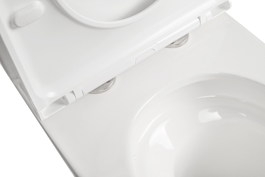 Унитаз-моноблок AQUA NERO MAIN 360х680х813 безободковый, слив скрытый "Торнадо", с быстросъемным сид фото 11