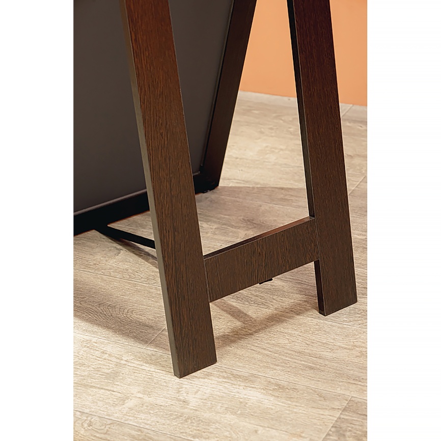 Зеркало AQUA NERO Канкан 450х30х1500 напольное, венге фото 6