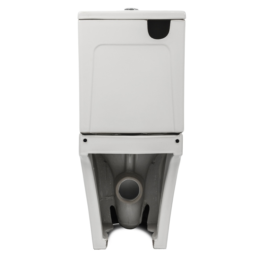 Унитаз-компакт AQUA NERO ЛИНК 350х665х830 безободковый, слив "Торнадо", с быстросъемным сиденьем мик фото 10