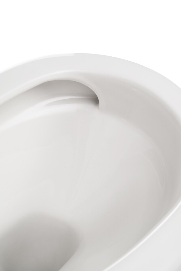 AN-018S Унитаз подвесной безободковый,торнадо, 520*365*365 мм,с сиденьем микролифт дюропласт, золото фото 5