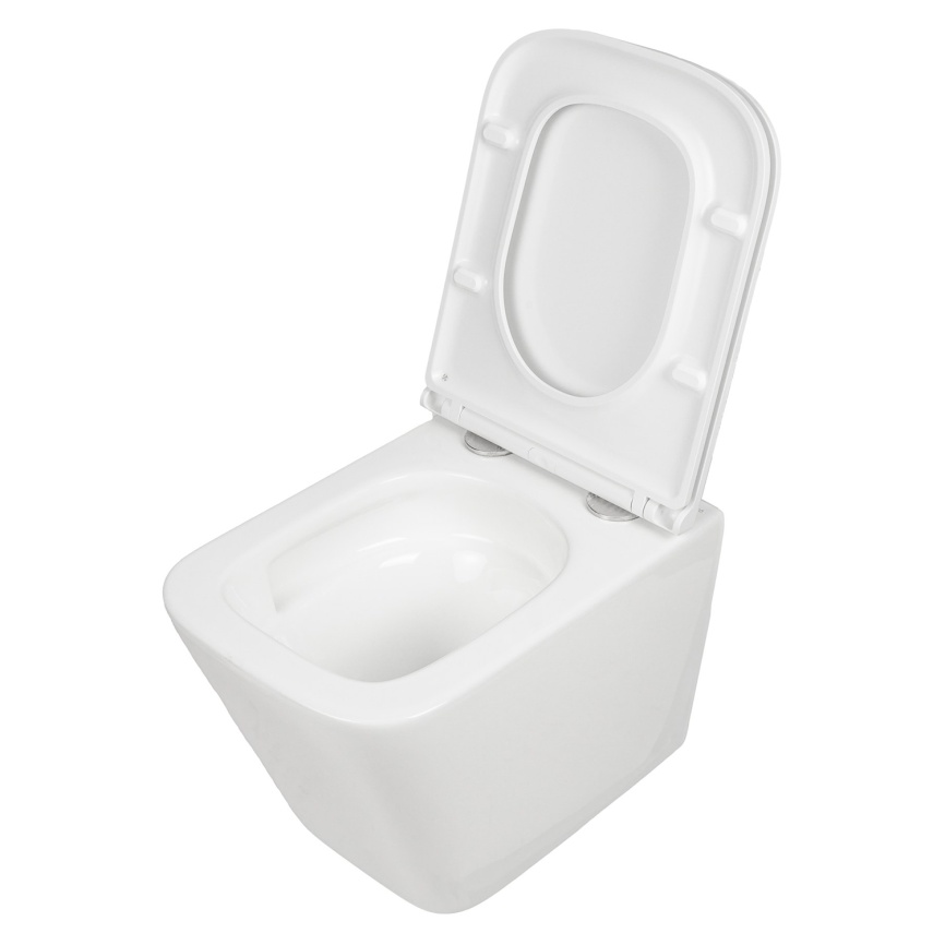 Сет AQUA NERO инсталляция+унитаз БИТТ безободковый, слив скрытый "Торнадо", с быстросъемным сиденьем фото 5