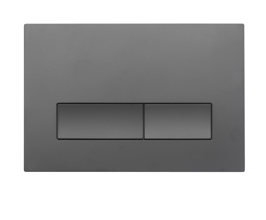 Клавиша механическая 005.08 240*160*10 мм, двойной смыв, оружейная сталь фото 1